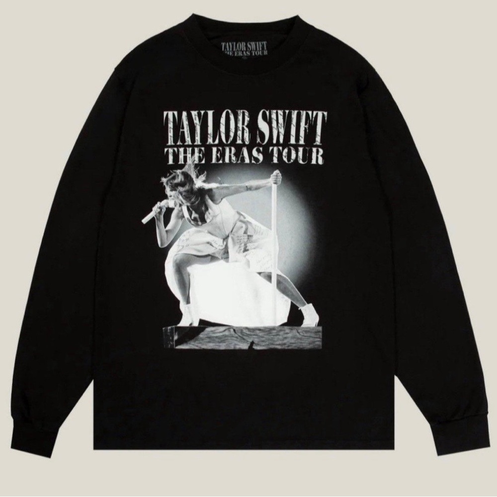 Taylor Swift The Eras Tour TTPD Black T-shirt